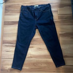 Madewell 32 Petite Roadtripper Dark Wash Jeans